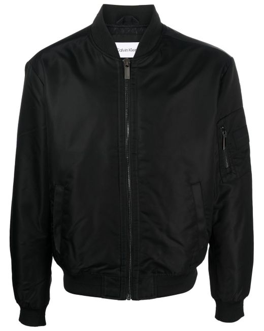 Calvin Klein long-sleeve zip-up bomber jacket
