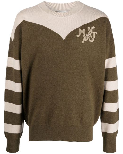 Isabel Marant Etoile knitted logo patch jumper
