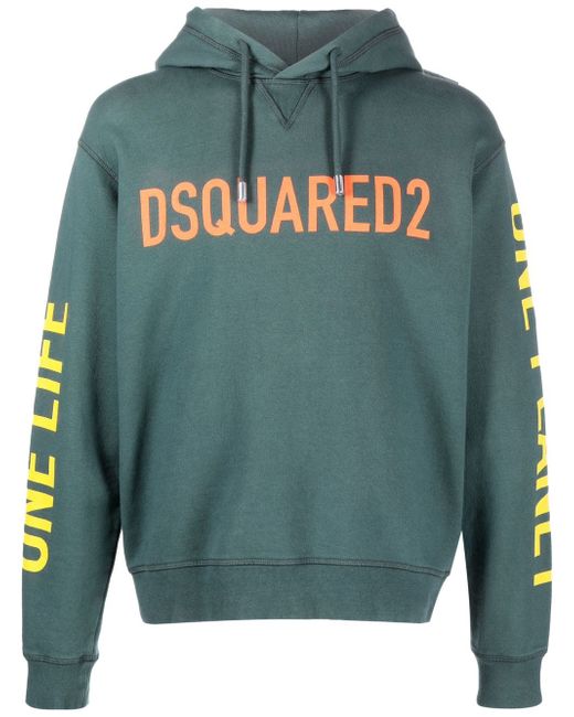 Dsquared2 slogan-print hoodie