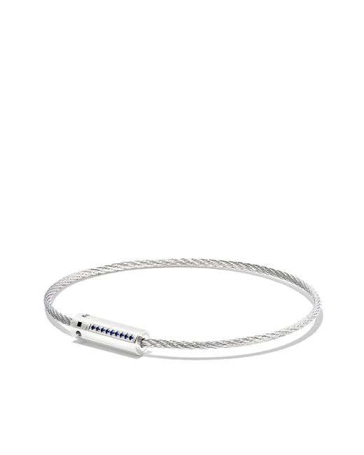 Le Gramme sterling Cable sapphire bracelet