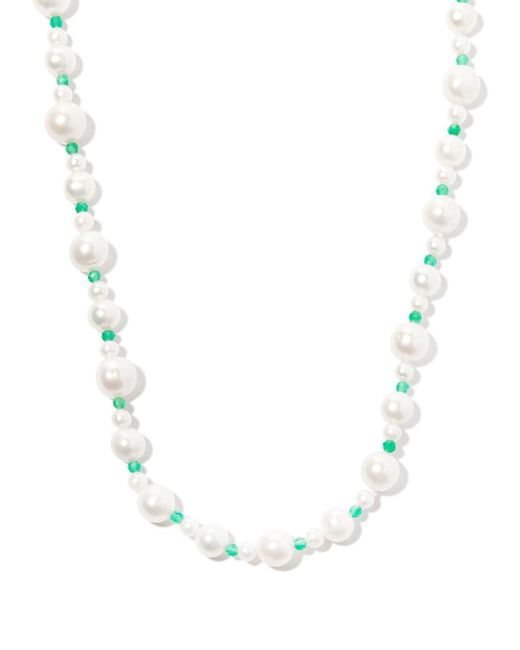 Hatton Labs sterling Pebbles pearl and bead necklace
