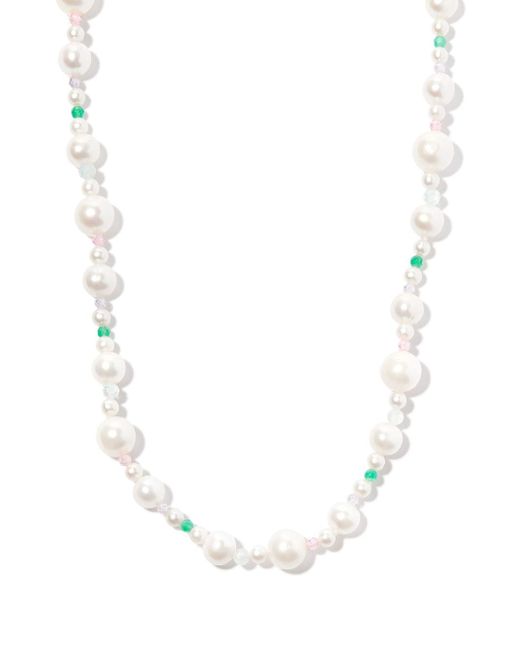 Hatton Labs sterling pearl and bead necklace