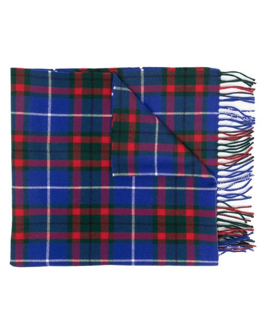 Marni check-pattern knitted scarf