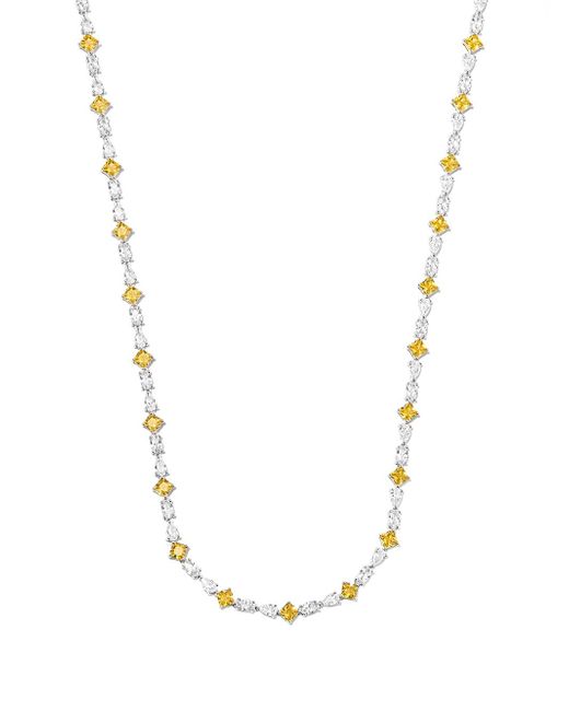 Hatton Labs crystal-embellished tennis necklace