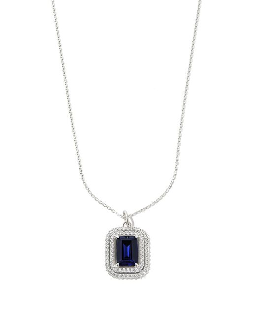 Hatton Labs sterling topaz and crystal necklace