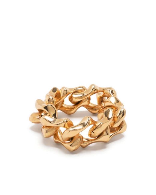 Emanuele Bicocchi soft sharp chain-link embellished ring