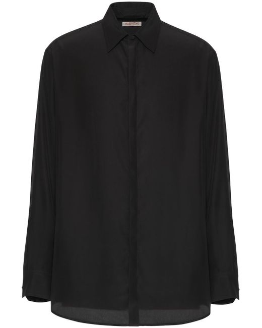 Valentino long-sleeved silk shirt
