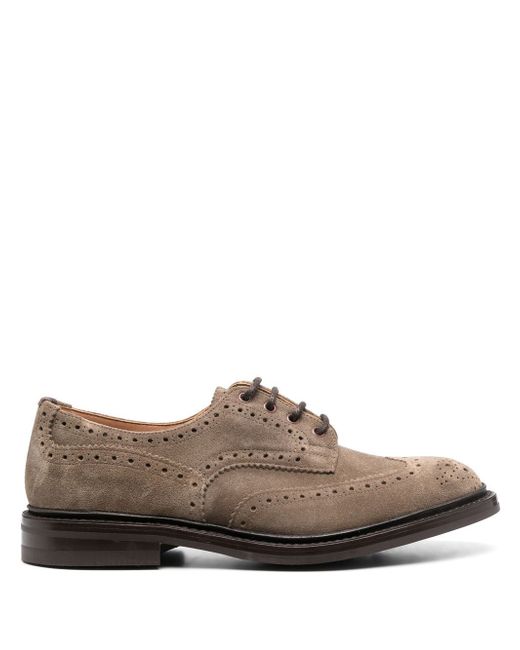 Tricker'S lace-up suede brogues