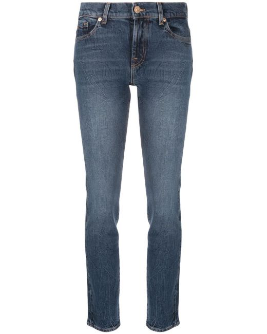 7 For All Mankind Roxanne Sideline slim-cut jeans