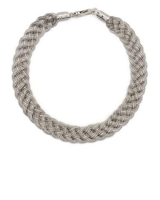 Emanuele Bicocchi flat braided-design choker necklace