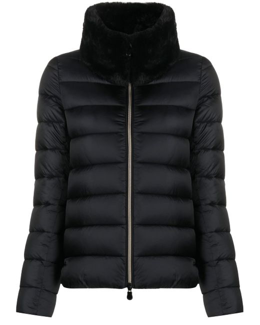 Save The Duck faux-fur collar padded jacket