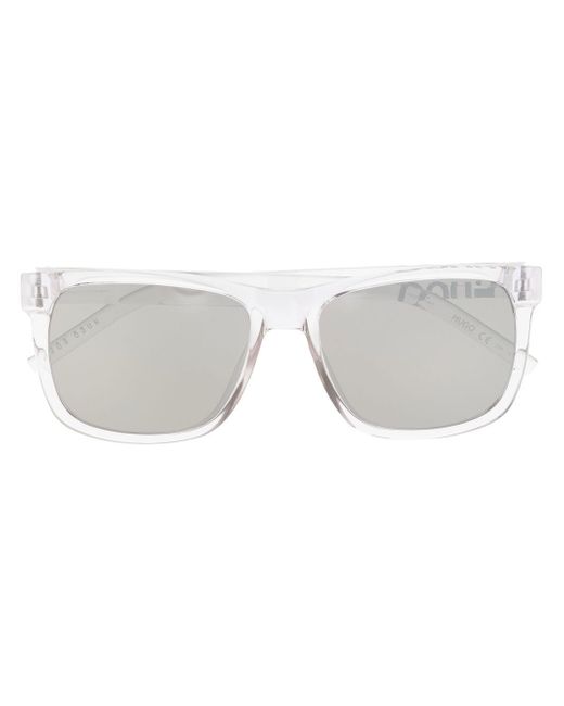 Boss square-frame transparent sunglasses
