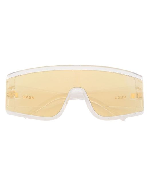 Boss oversized-frame transparent sunglasses