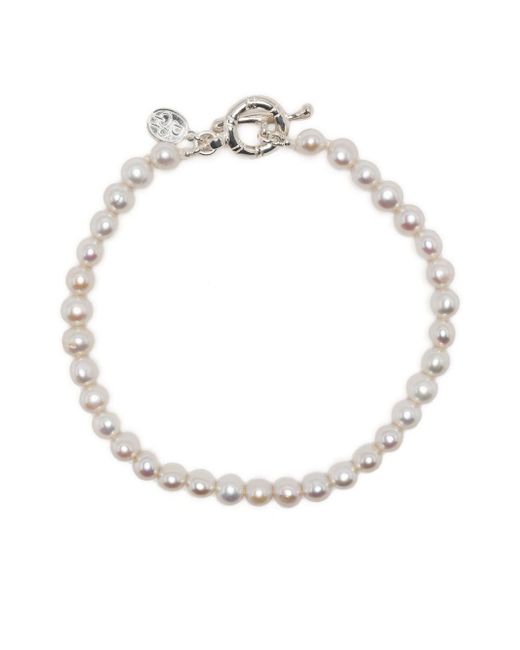Dower And Hall T-bar fastening pearl bracelet