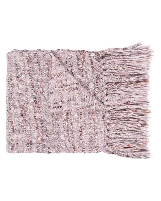 Aeron Apolis fringed chunky-knit scarf