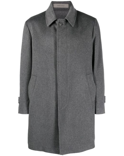 Corneliani two-pocket single-breasted coat
