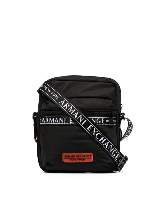 Armani Exchange logo-strap cross body bag