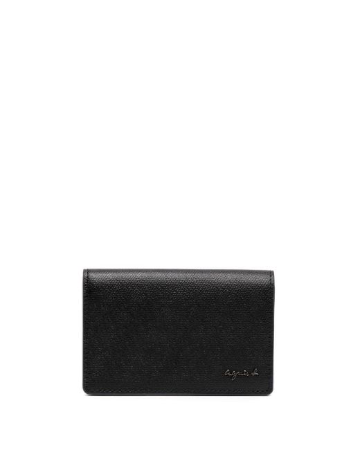 Agnès B. logo-detail leather wallet