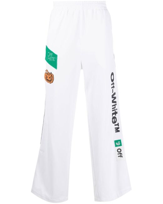 Off-White logo-print track pants