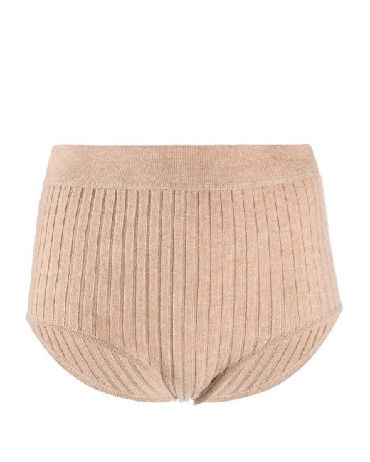 Eres ribbed knitted lounge shorts