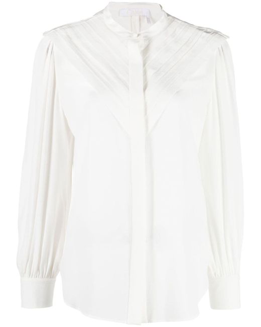 Chloé silk pleated blouse
