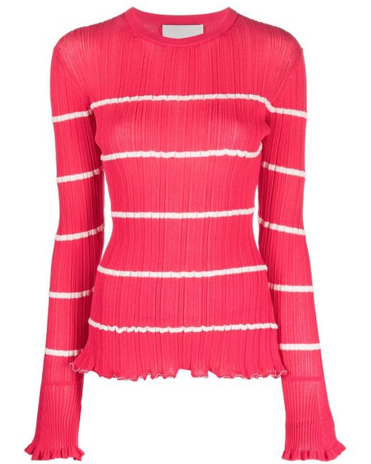 3.1 Phillip Lim stripe-print rib-knit jumper