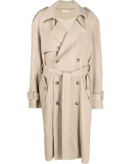 The Mannei double-breasted trench coat