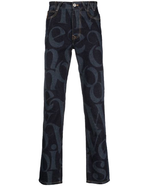 Vivienne Westwood logo-print slim-cut jeans
