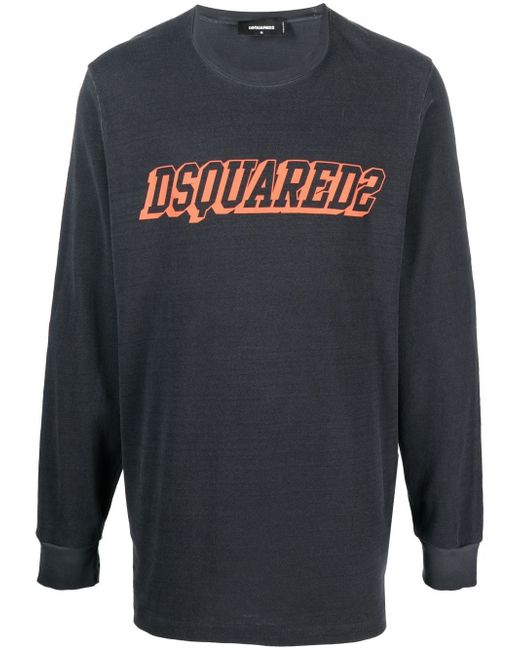 Dsquared2 logo-print long-sleeve sweatshirt