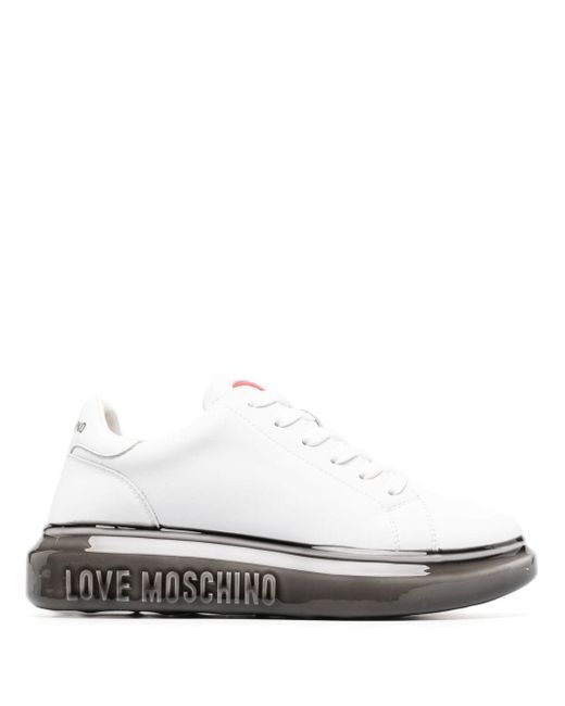 Love Moschino logo-print low-top sneakers