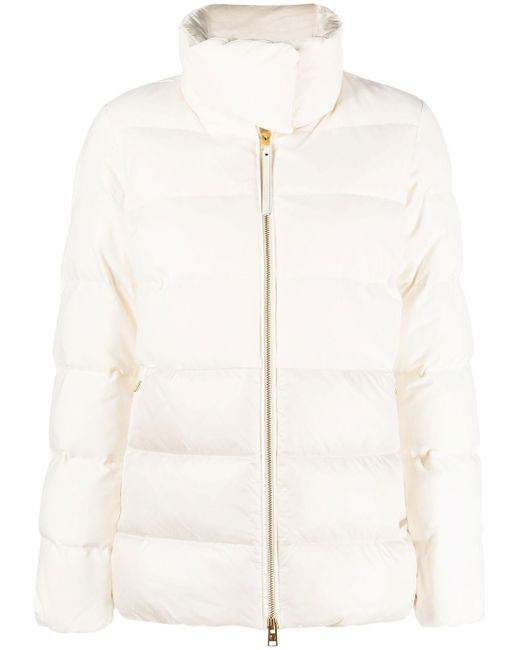 Woolrich Luxe zip-up puffer jacket