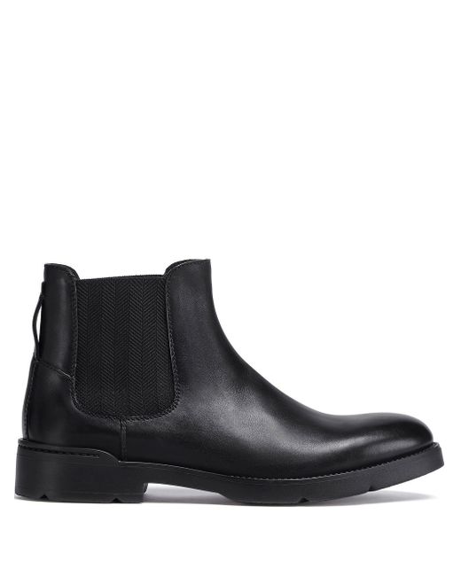 Z Zegna Cortina leather Chelsea boots