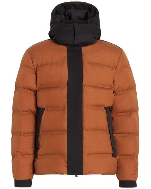 Z Zegna padded hooded down jacket