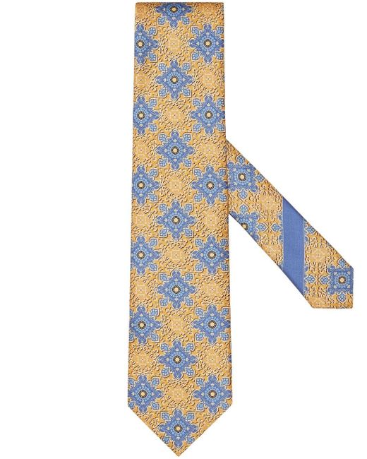 Z Zegna geometric-pattern silk tie