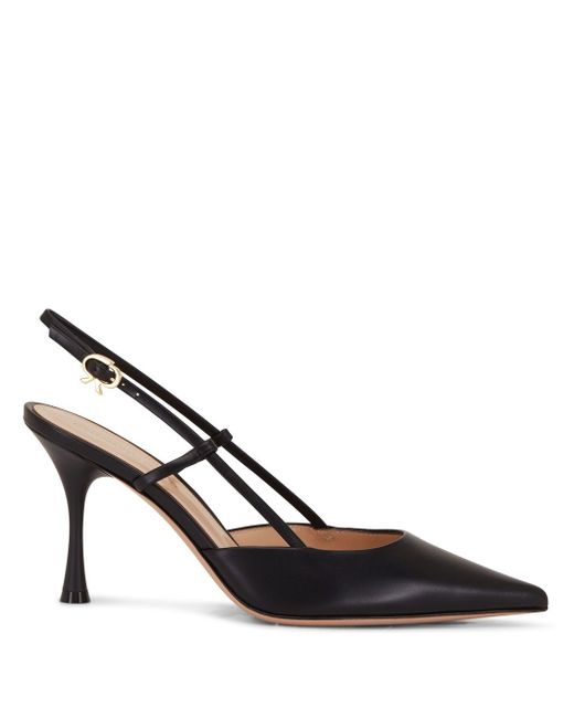 Gianvito Rossi pointed slingback leather pumps
