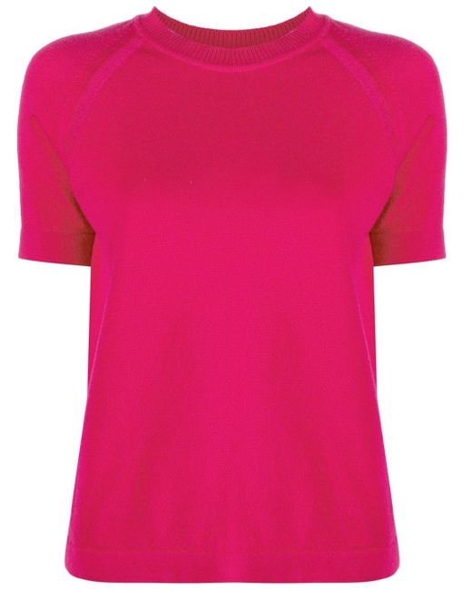 Barrie short-sleeved cashmere top