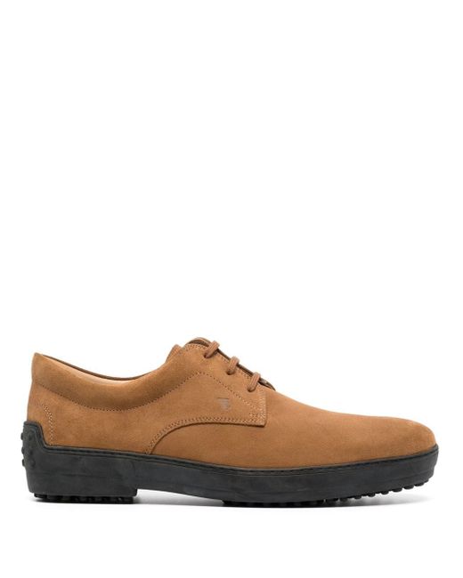 Tod's suede lace-up shoes