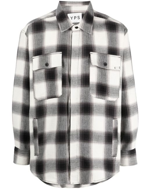Young Poets checked button-up shirt