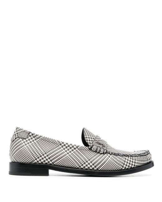 Saint Laurent checked slip-on loafers