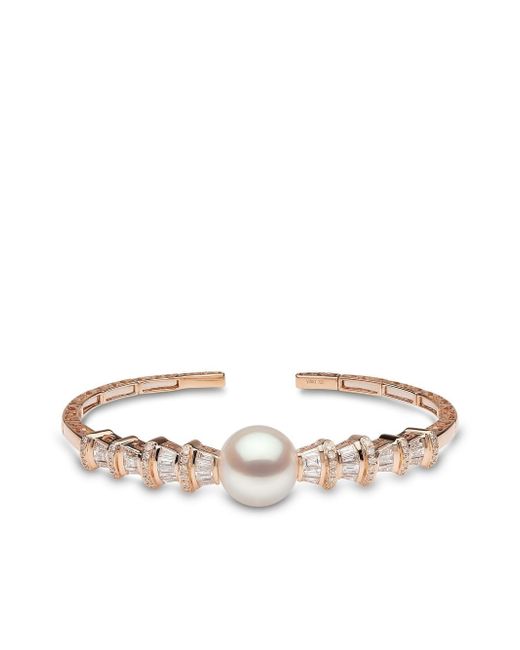 Yoko London 18kt rose Starlight South Sea pearl and diamond bracelet
