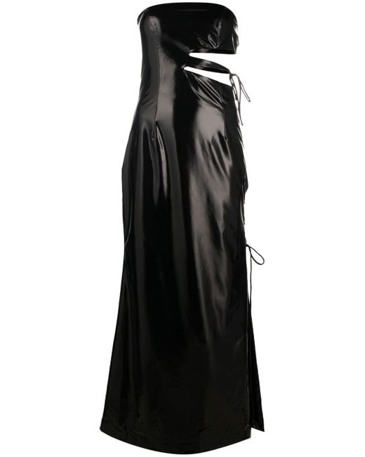 Rotate strapless cut-out maxi-dress