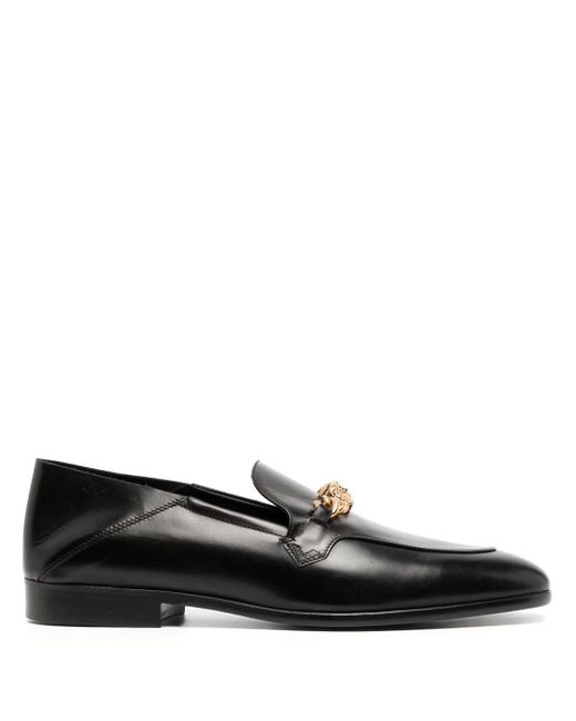 Versace Medusa chain-link leather loafers