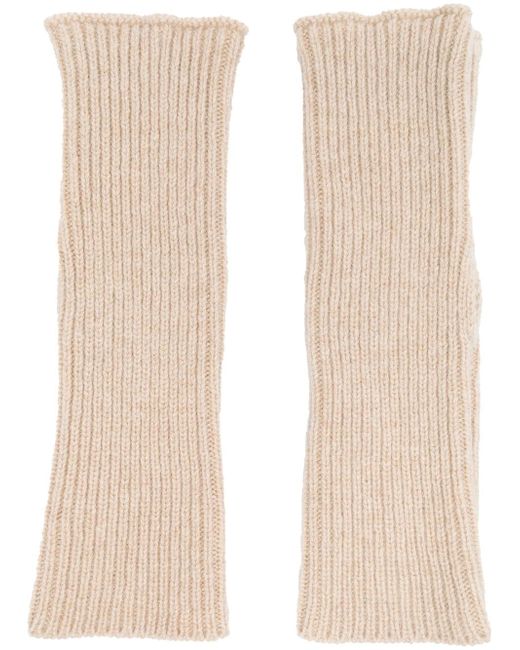 Ma'ry'ya ribbed-knit merino gloves