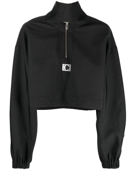 Low Classic logo-patch zipped pullover