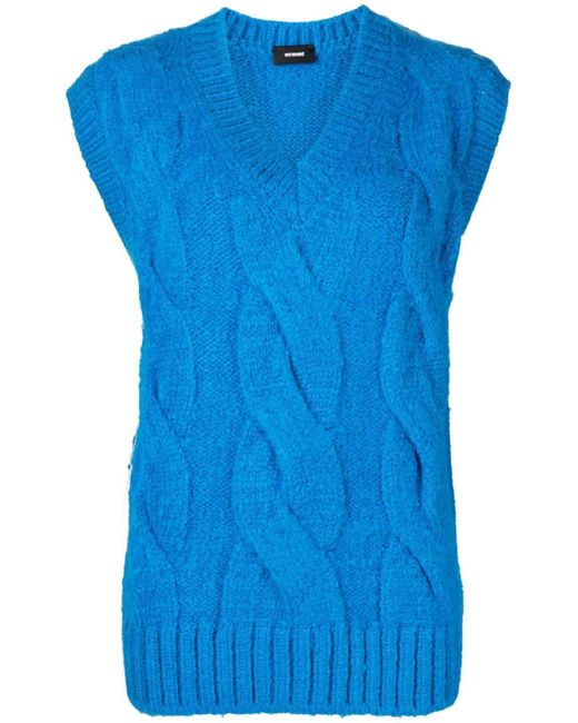 We11done cable-knit knitted vest