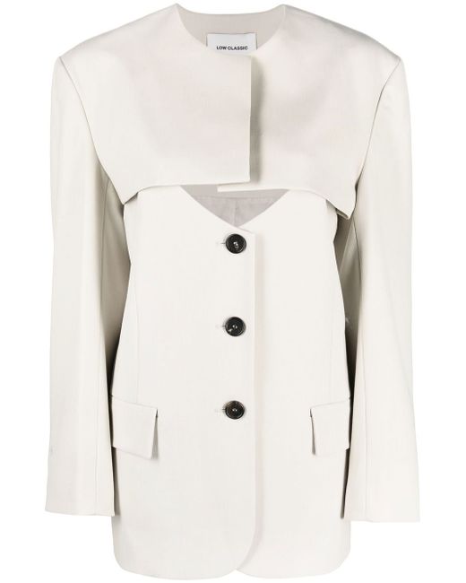 Low Classic cut-out buttoned jacket