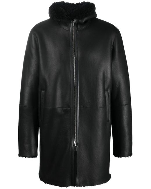 Tagliatore Wilson hooded shearling coat
