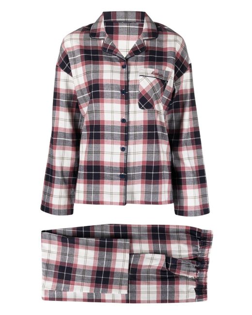 Barbour plaid check-print pyjama set