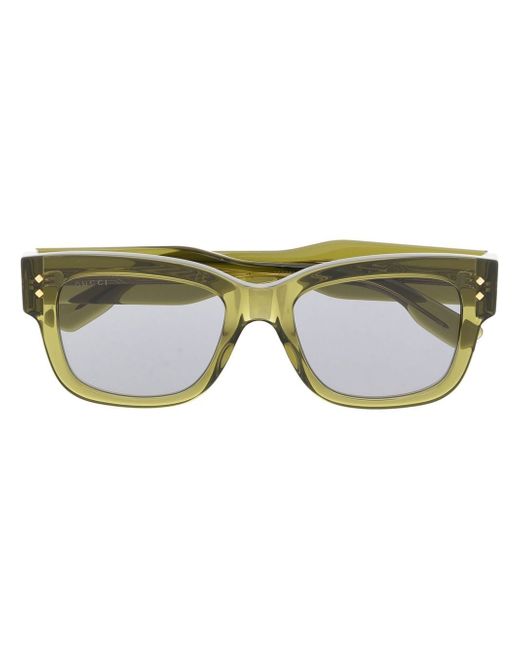 Gucci transparent square-frame sunglasses