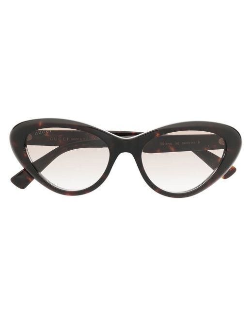 Gucci tortoiseshell-effect cat-eye sunglasses